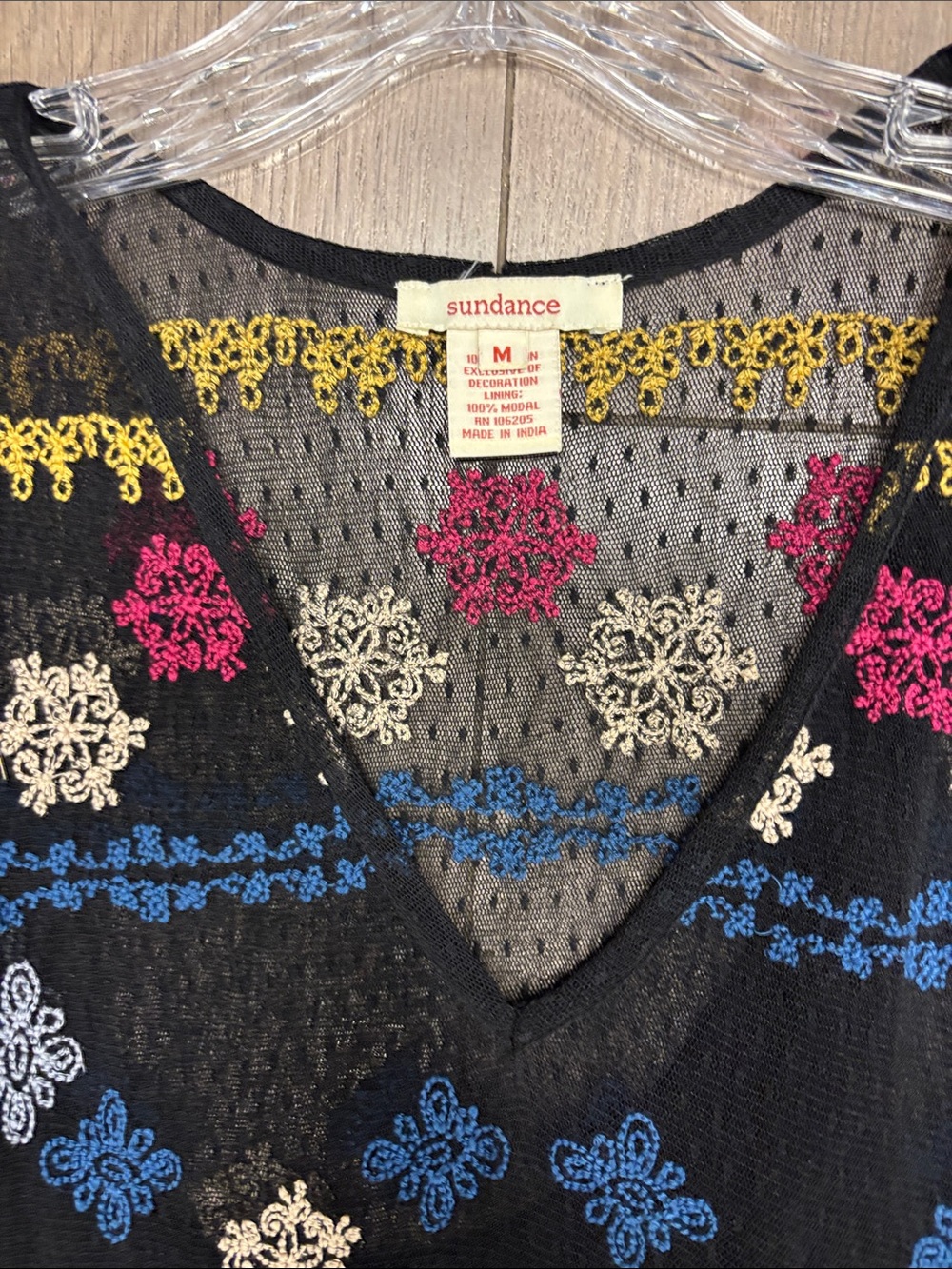 Sundance Sleeveless slip Maxi Dress Embroidery - Picture 3 of 8